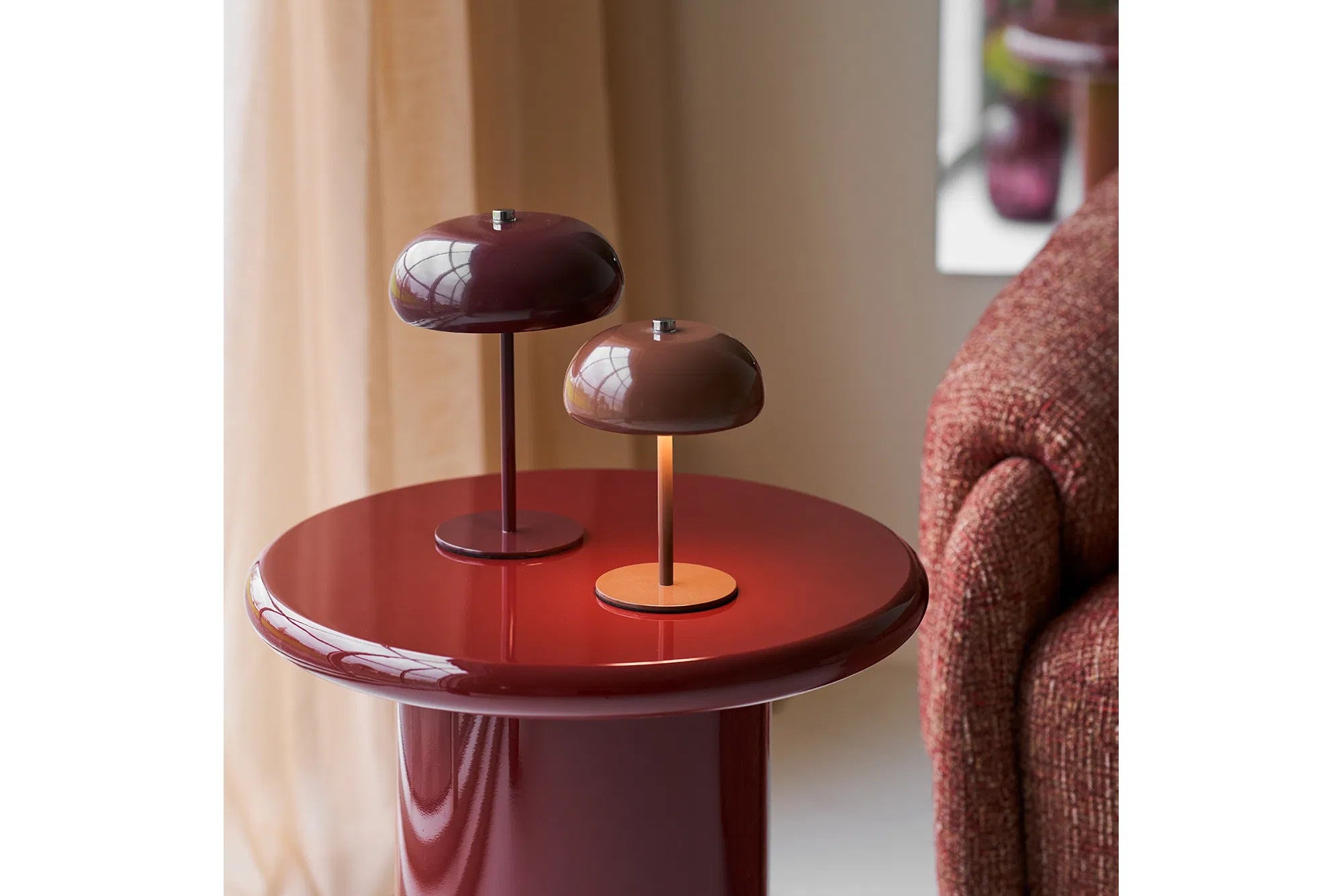 Table lamp Solmera - elegant design in Brown