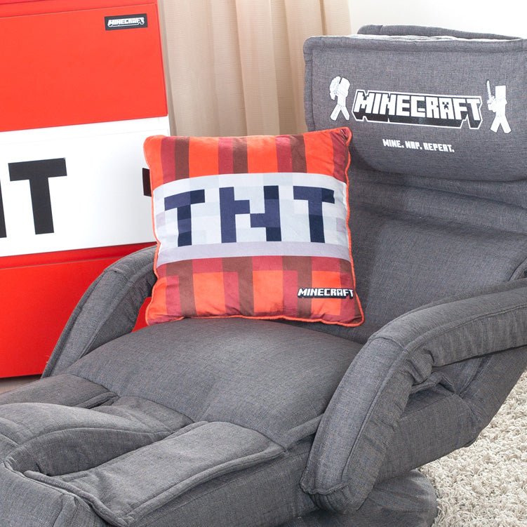 Minecraft Decorative Pillow "TNT Plush" – with Filling & Velvet Look