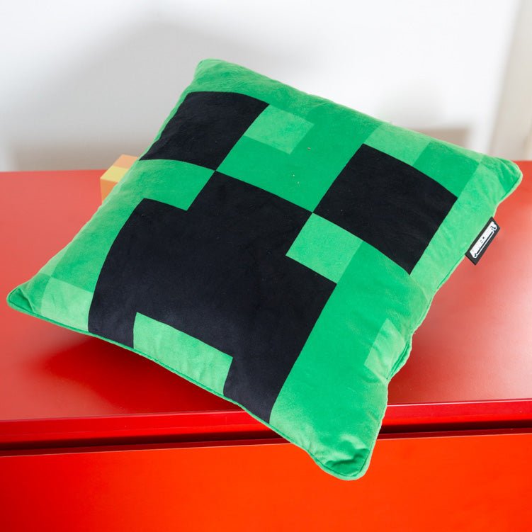 Minecraft Decorative Pillow "Creeper Plush" – with Filling & Velvet Look