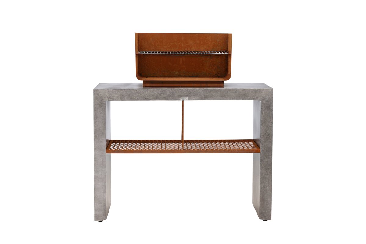Outdoor Kitchen Sella - made of aluminum in Light Gray including grill