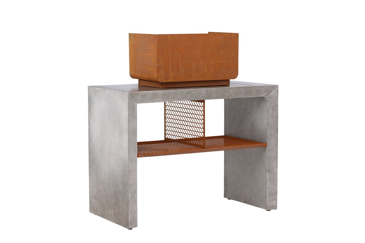 Outdoor Kitchen Sella - made of aluminum in Light Gray including grill