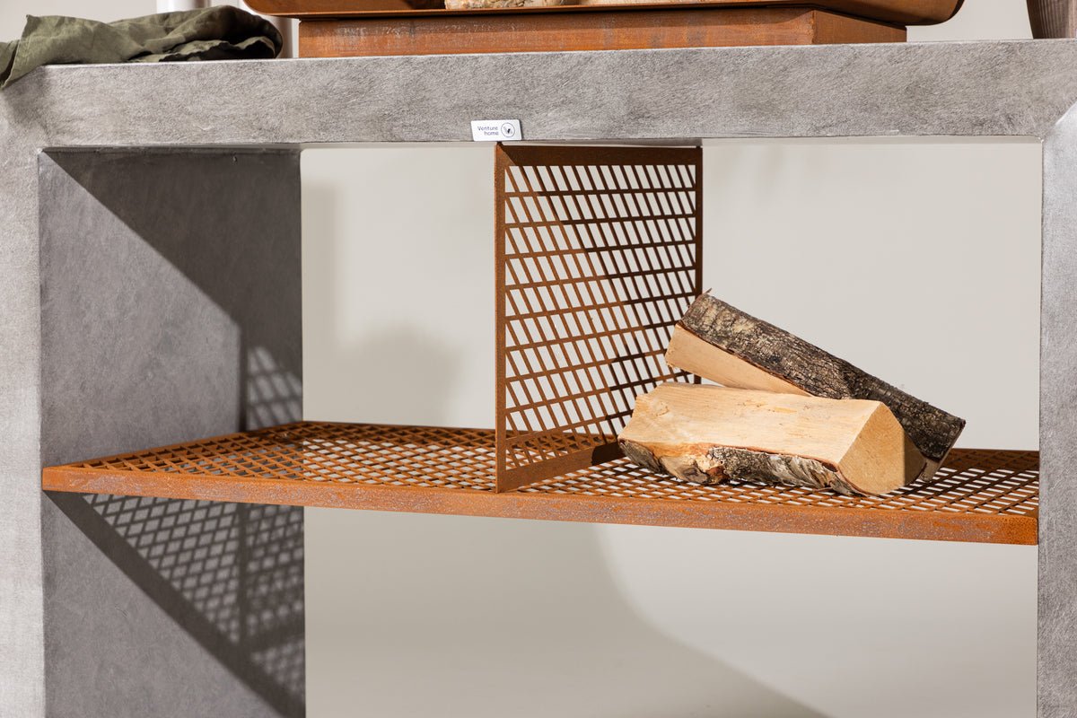 Outdoor Kitchen Sella - made of aluminum in Light Gray including grill