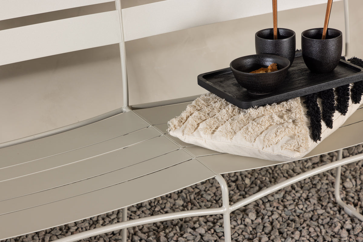 Garden Bench Linda - Made of Beige Steel