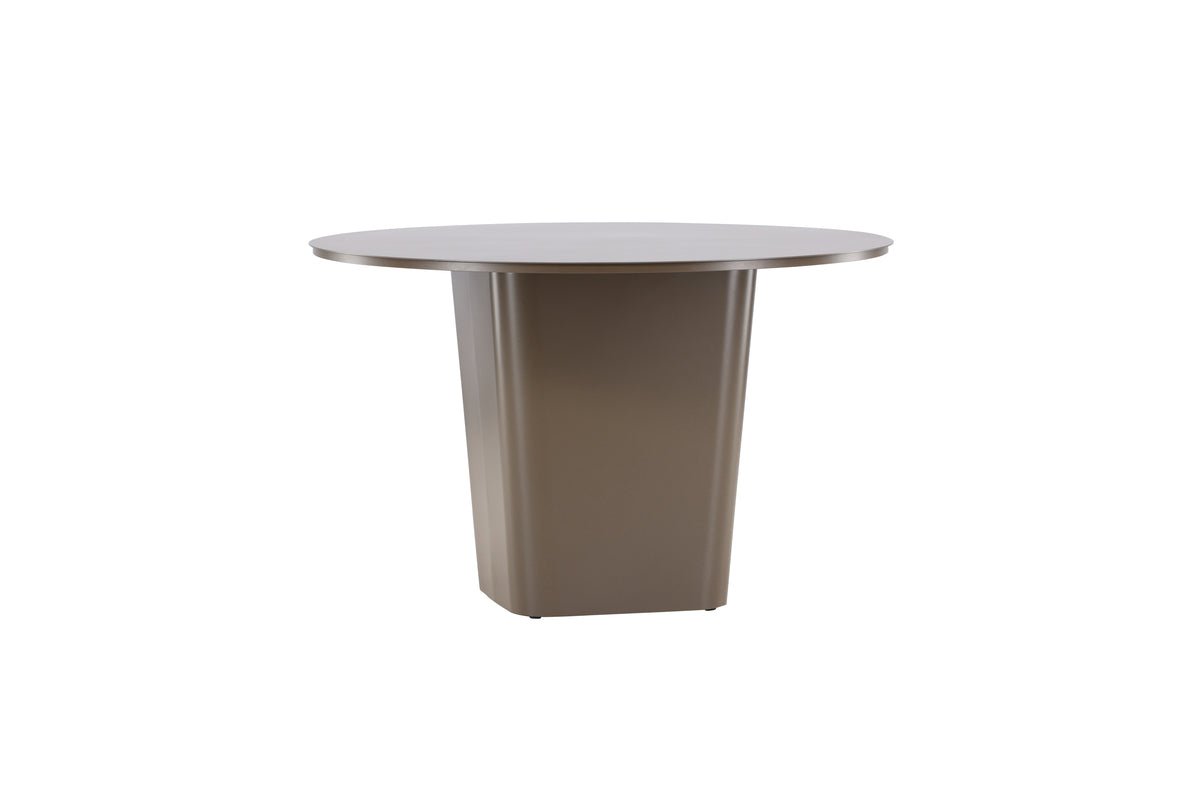 Garden Dining Table Calma - Ø 120cm made of brown aluminum