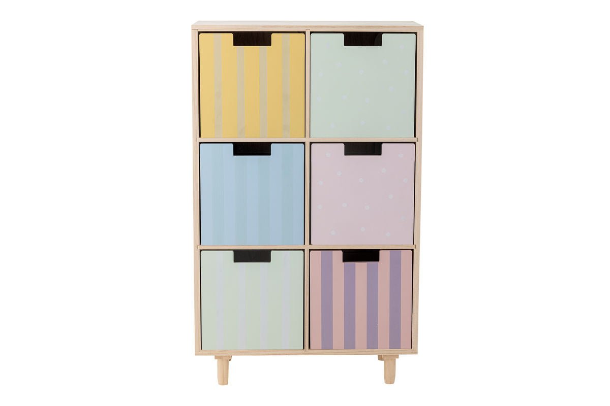 Kinder-Bücherregal „Linus“ mit Schubladen – Buntes Design