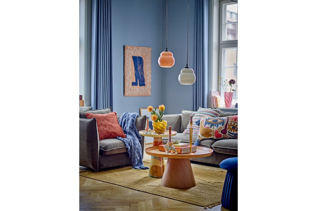 Flower Pot Solina – Mouth-Blown Glass in Warm Yellow