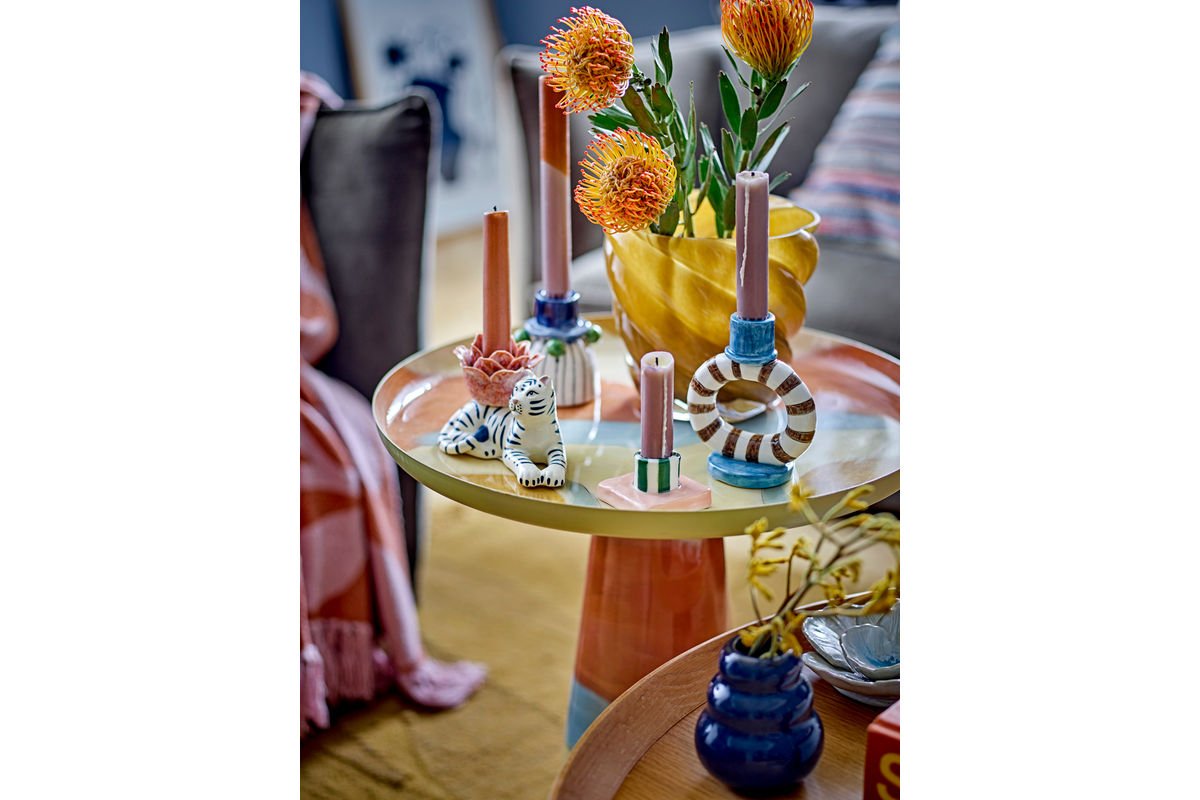 Flower Pot Solina – Mouth-Blown Glass in Warm Yellow