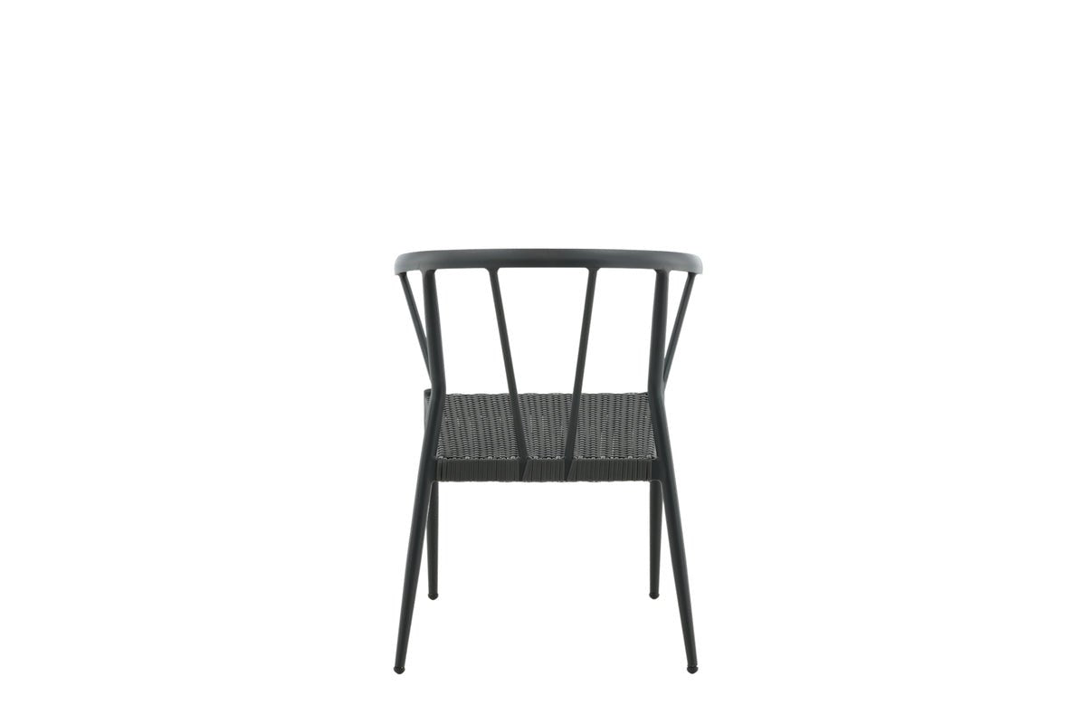 6er Set - Gartenstuhl Tina aus Rattan/Aluminium