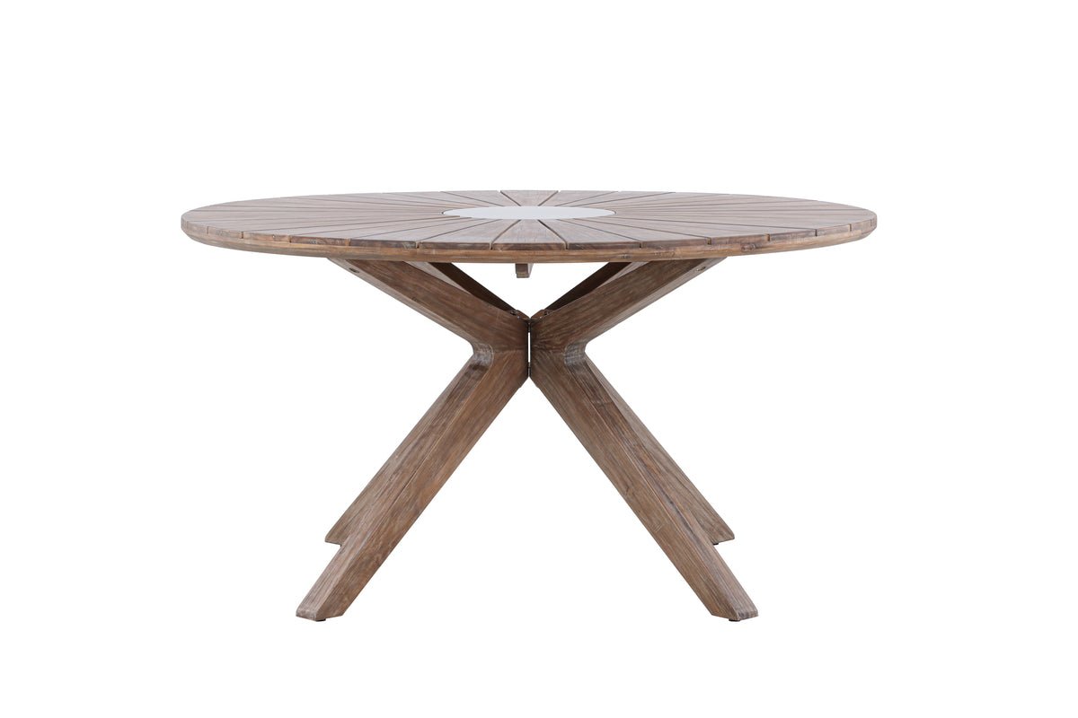 Garden Dining Table Rose - Ø 140cm made of brown Acacia wood