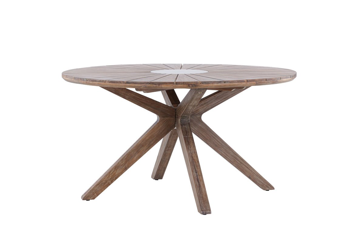 Garden Dining Table Rose - Ø 140cm made of brown Acacia wood