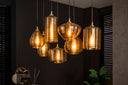 Pendant light Astralis – with handmade glass lampshades