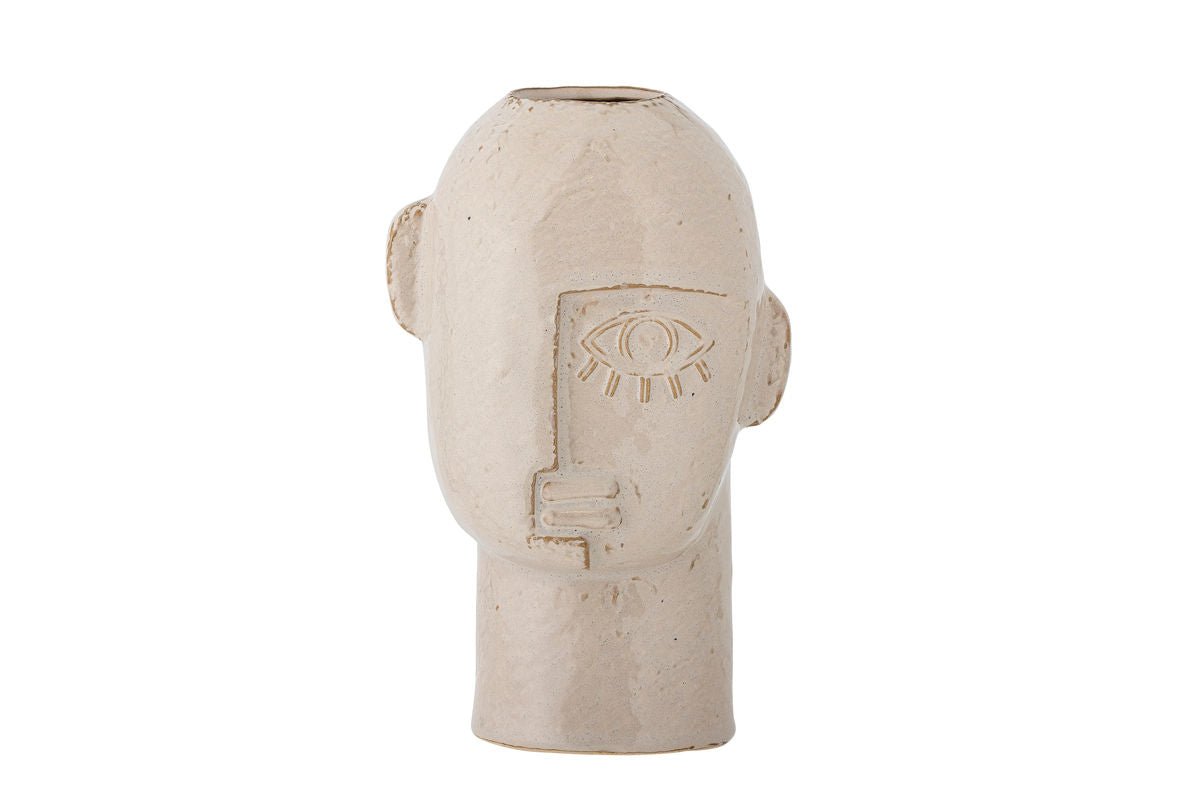 Vase „Izzra“ – aus hellem Steingut