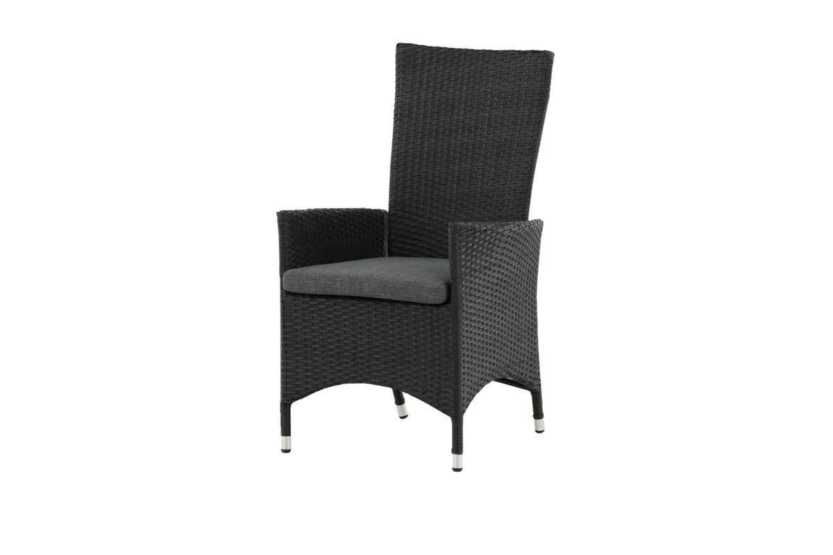 2-piece Set - Venezia Garden Chair in Rattan Look in Black, White or Natural Look