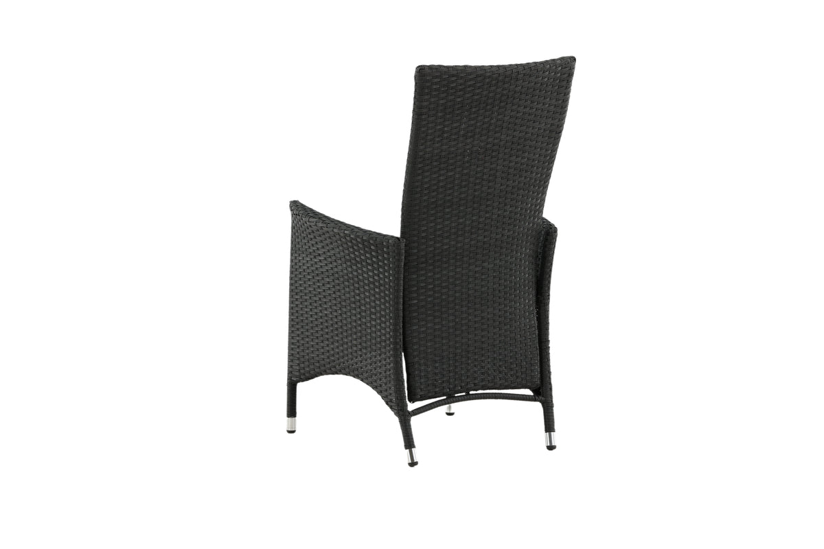 2-piece Set - Venezia Garden Chair in Rattan Look in Black, White or Natural Look