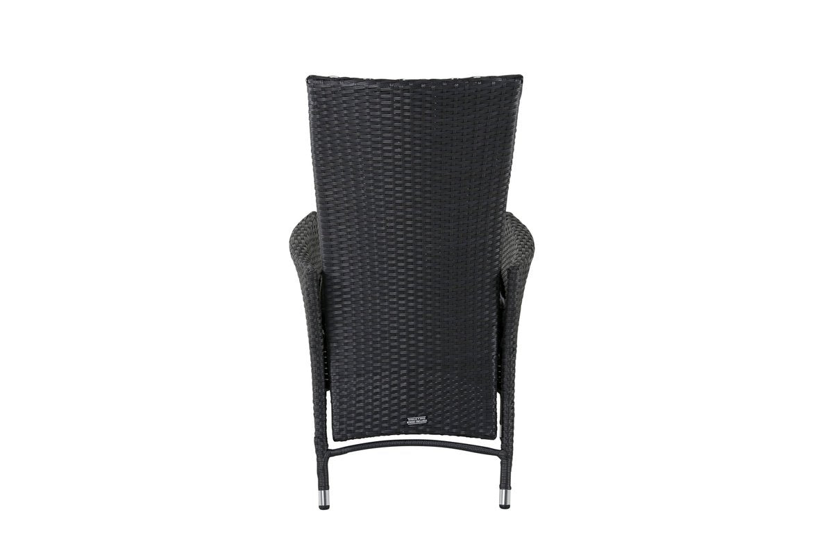 2-piece Set - Venezia Garden Chair in Rattan Look in Black, White or Natural Look