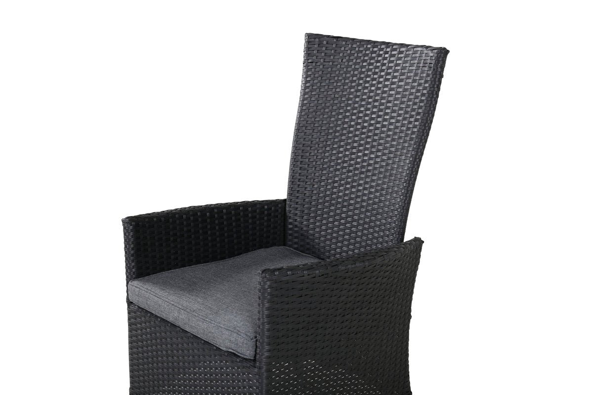 2-piece Set - Venezia Garden Chair in Rattan Look in Black, White or Natural Look