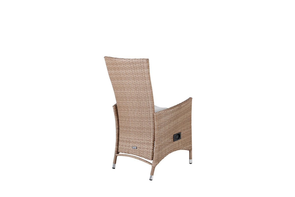 2-piece Set - Venezia Garden Chair in Rattan Look in Black, White or Natural Look