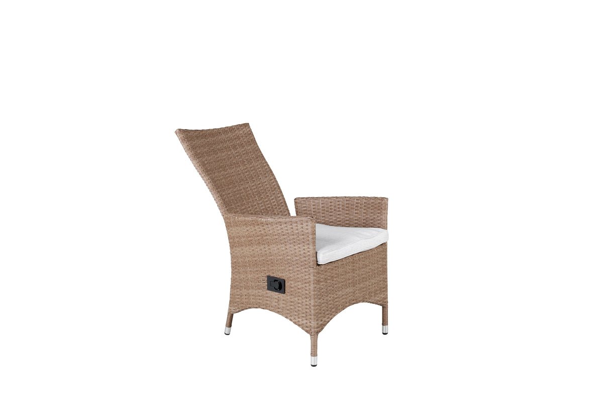 2-piece Set - Venezia Garden Chair in Rattan Look in Black, White or Natural Look