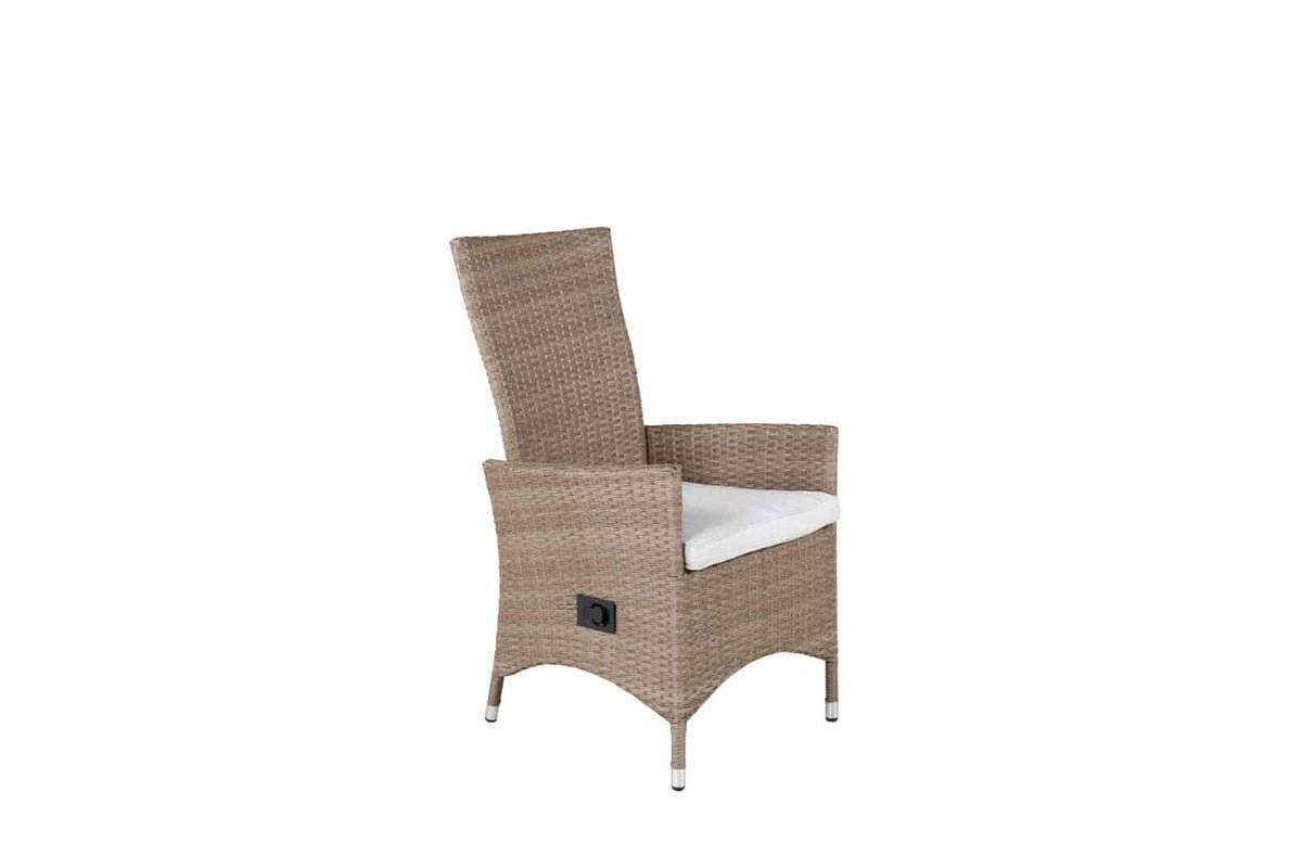 2-piece Set - Venezia Garden Chair in Rattan Look in Black, White or Natural Look