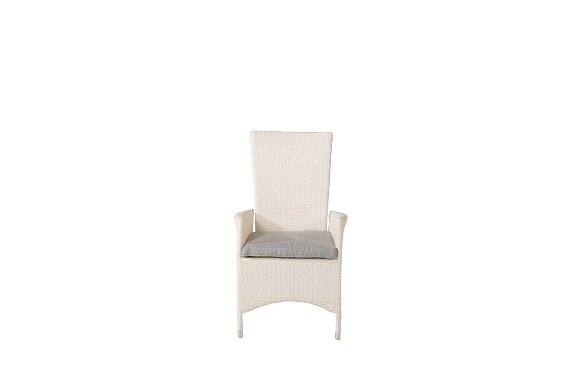 2-piece Set - Venezia Garden Chair in Rattan Look in Black, White or Natural Look