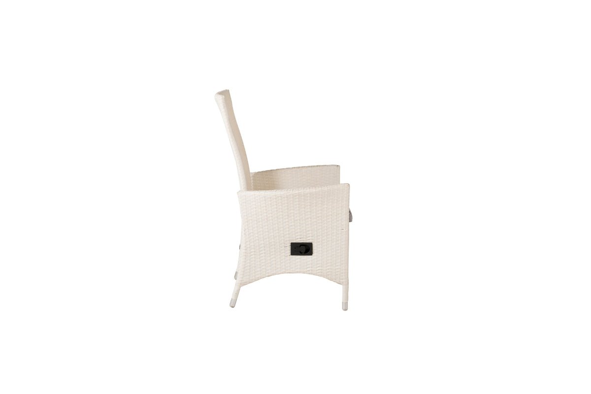 2-piece Set - Venezia Garden Chair in Rattan Look in Black, White or Natural Look