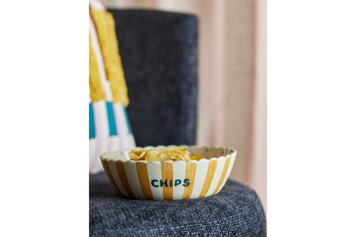 Bowl Mira – Hand-Painted Chip Bowl Made of Stoneware