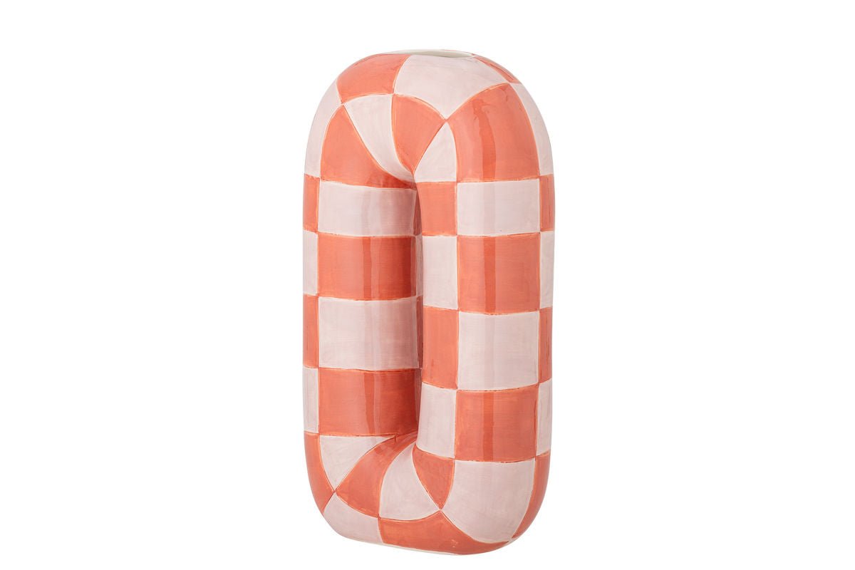 Vase „Solea“ – Orangefarbene Keramik