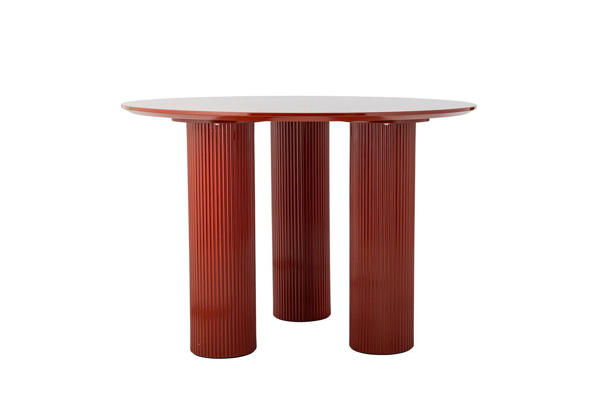 Dining Table Rufia – Sculptural Design in Red