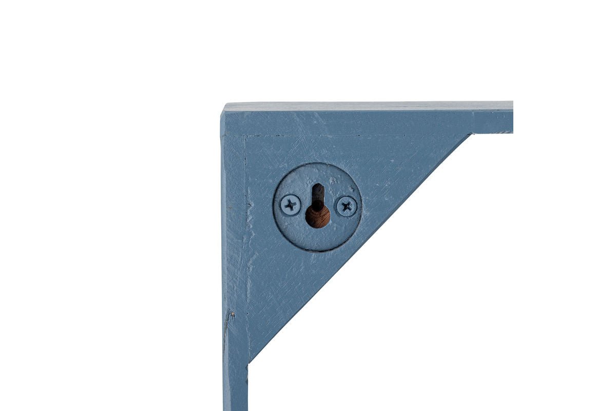 Shelf Maribo – Compartment shelf made of recycled Wood in Blue