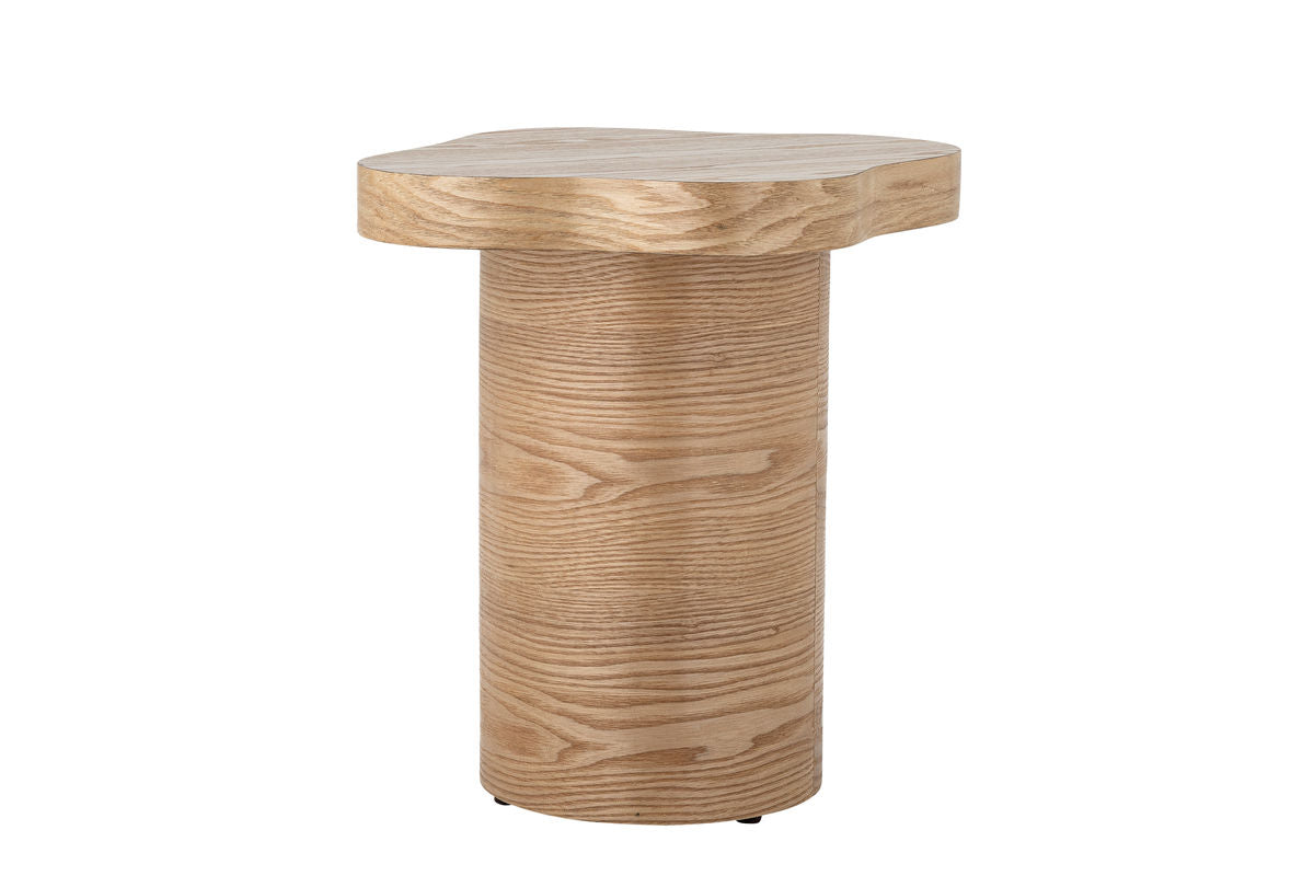 Side Table Margo – Cylindrical Design in Warm Natural Tone