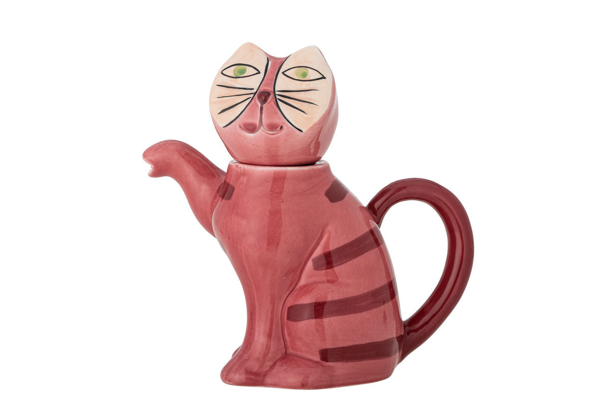 Teapot Minka – Hand-painted Stoneware in Cat Shape