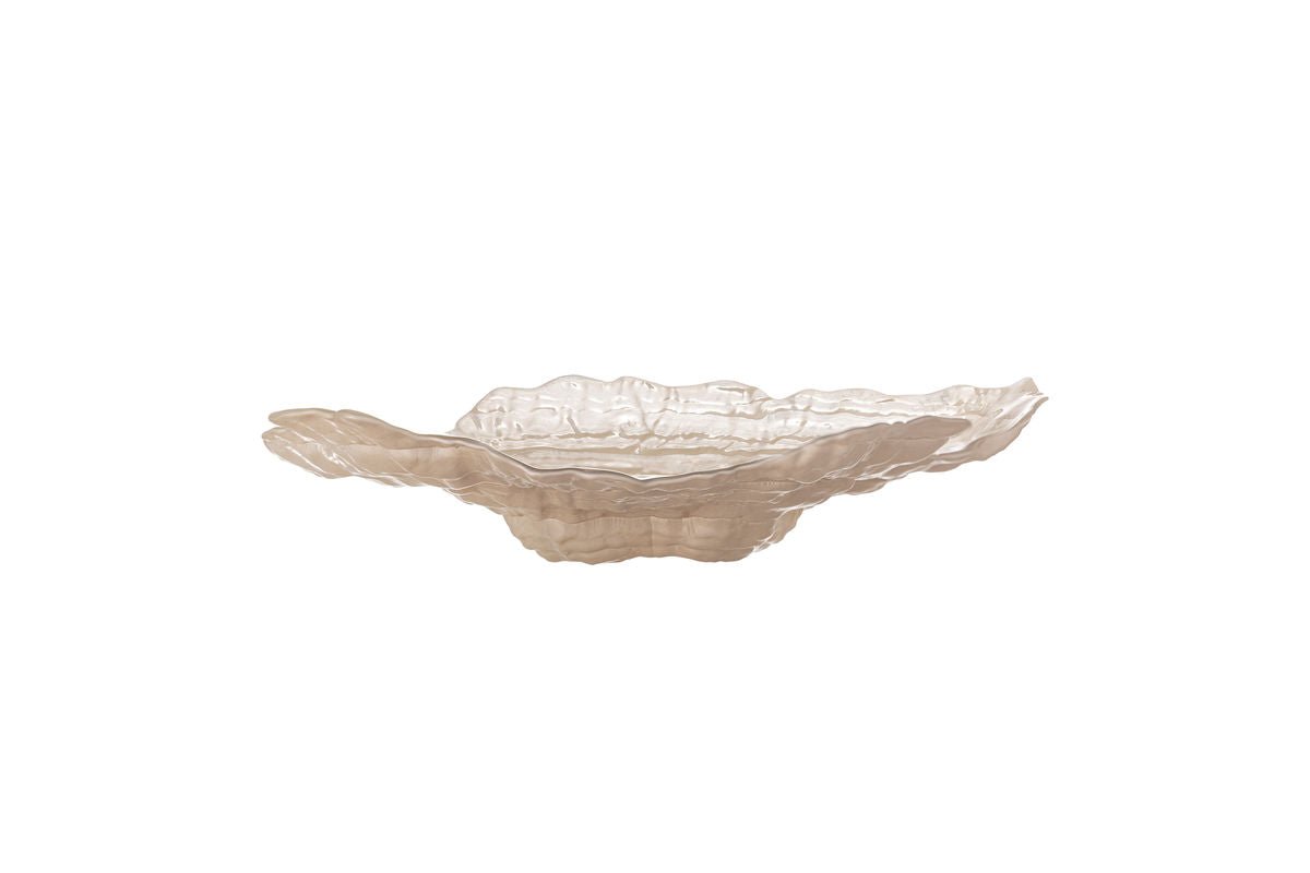 Akuri Bowl – made of glass in natural color with organic shape
