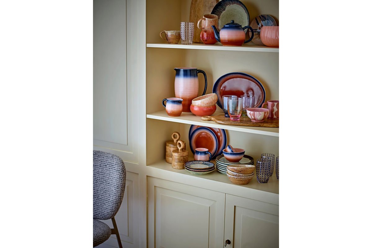 Schalen-Set Yuri – Reaktive Glasur in Rosé (4er-Set)