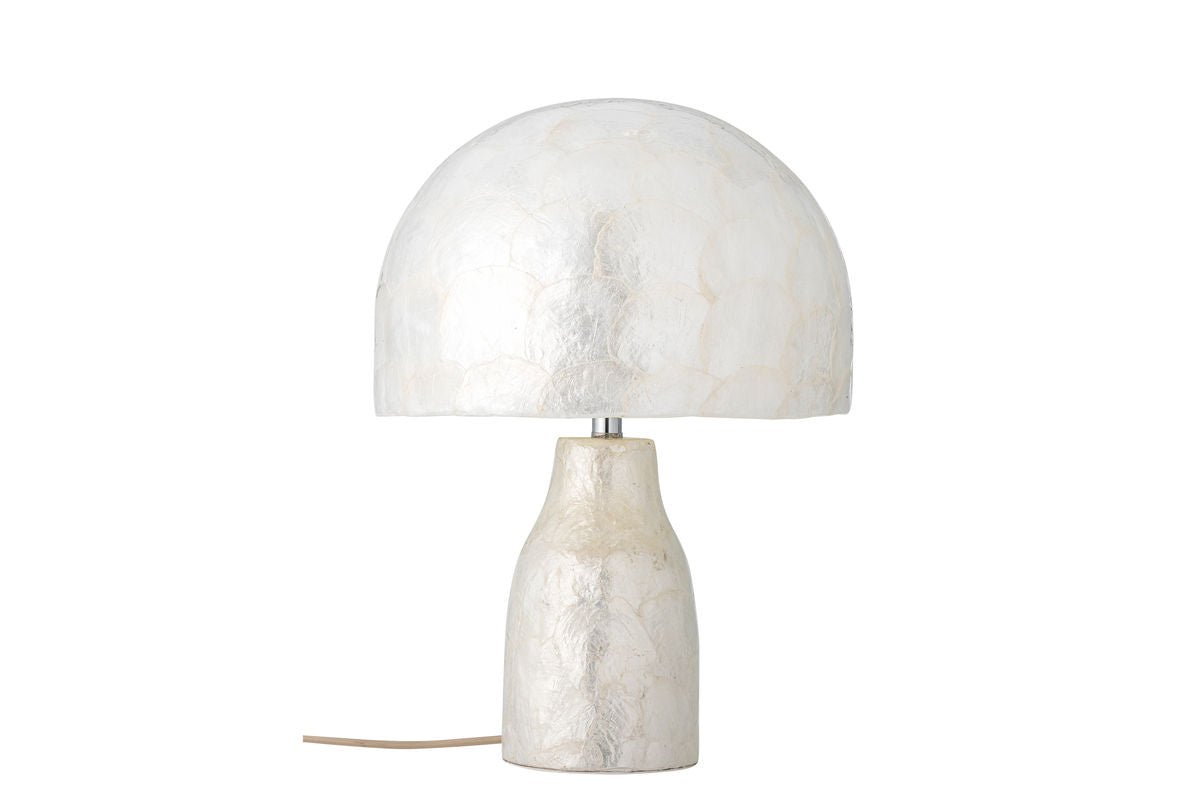 Table Lamp Nerea – Shimmering Capiz Design in Natural Tones