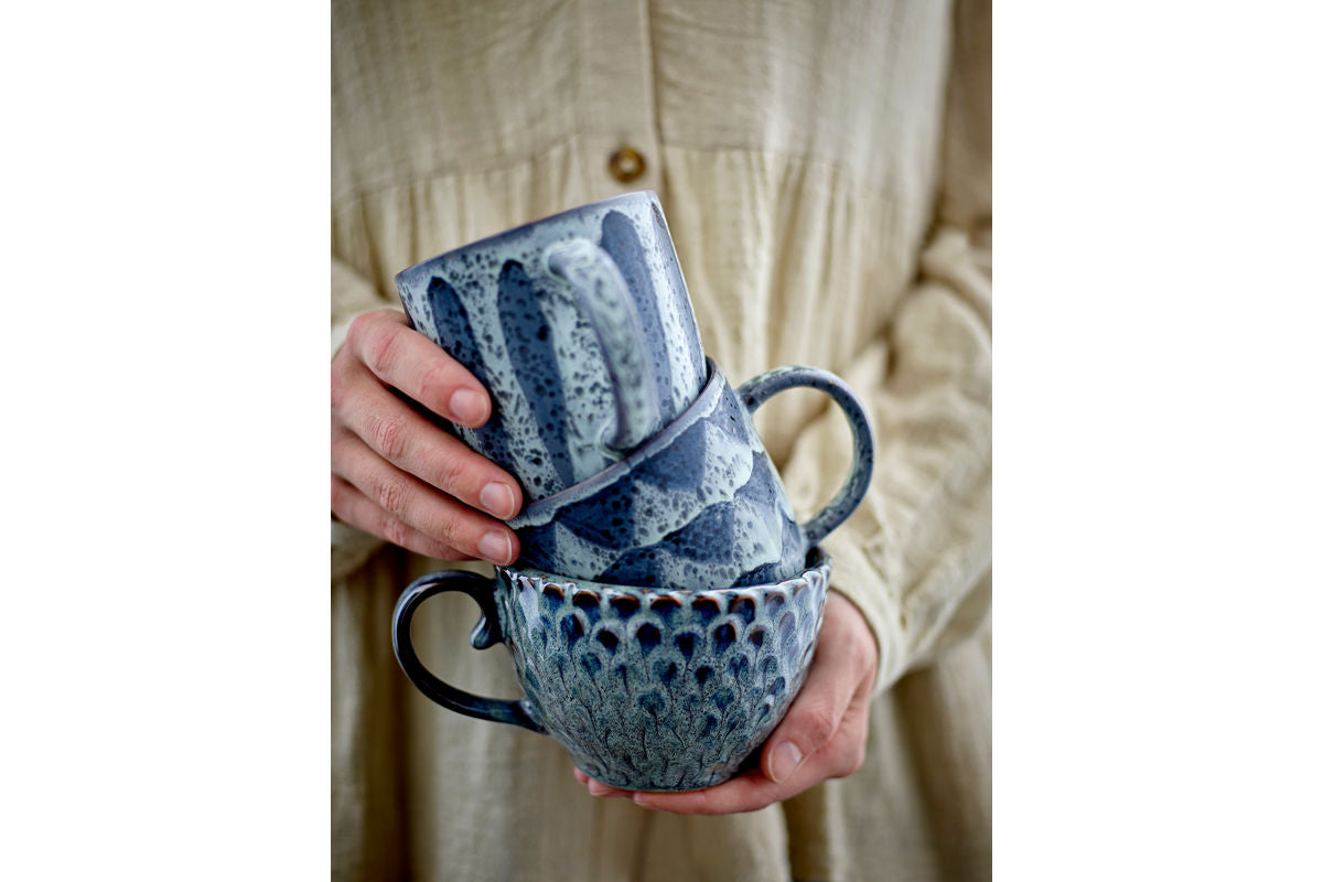 Lela Cup Set – Gray, made of Stoneware (Set of 4)