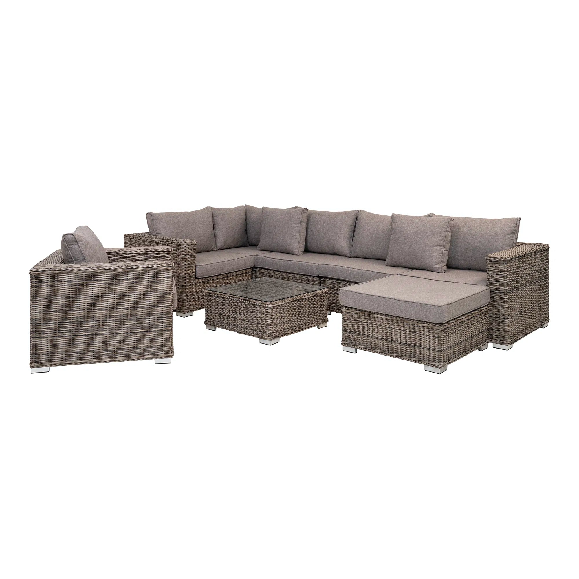 Garten Lounge Set Palermo aus Polyrattan