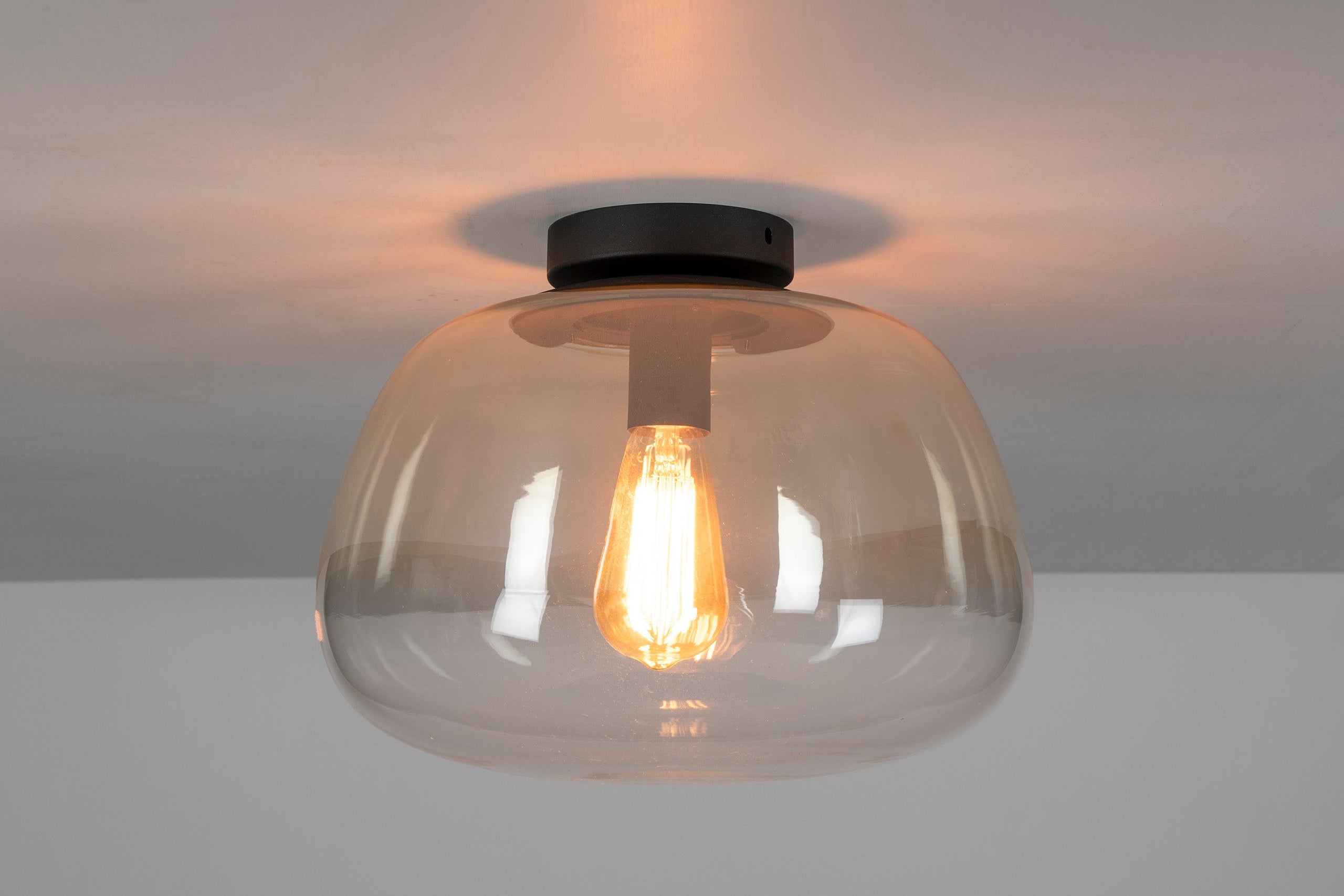 Ceiling light "Lunara" – Glass lamp with tinted shade