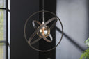 Orvion pendant light - 1 light with a sphere design in metal in Black