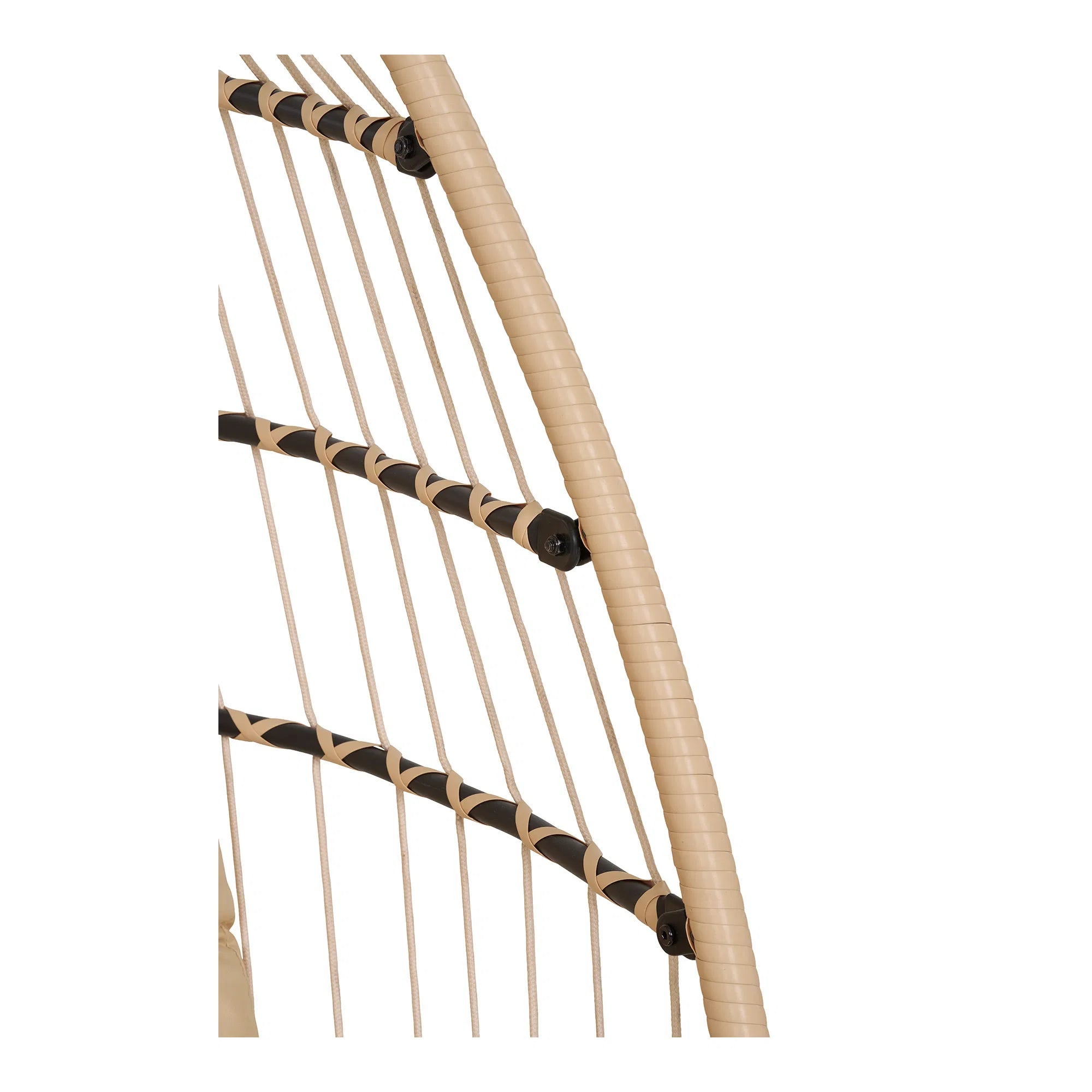 Garden Hanging Chair Valora - made of PE rattan in Beige