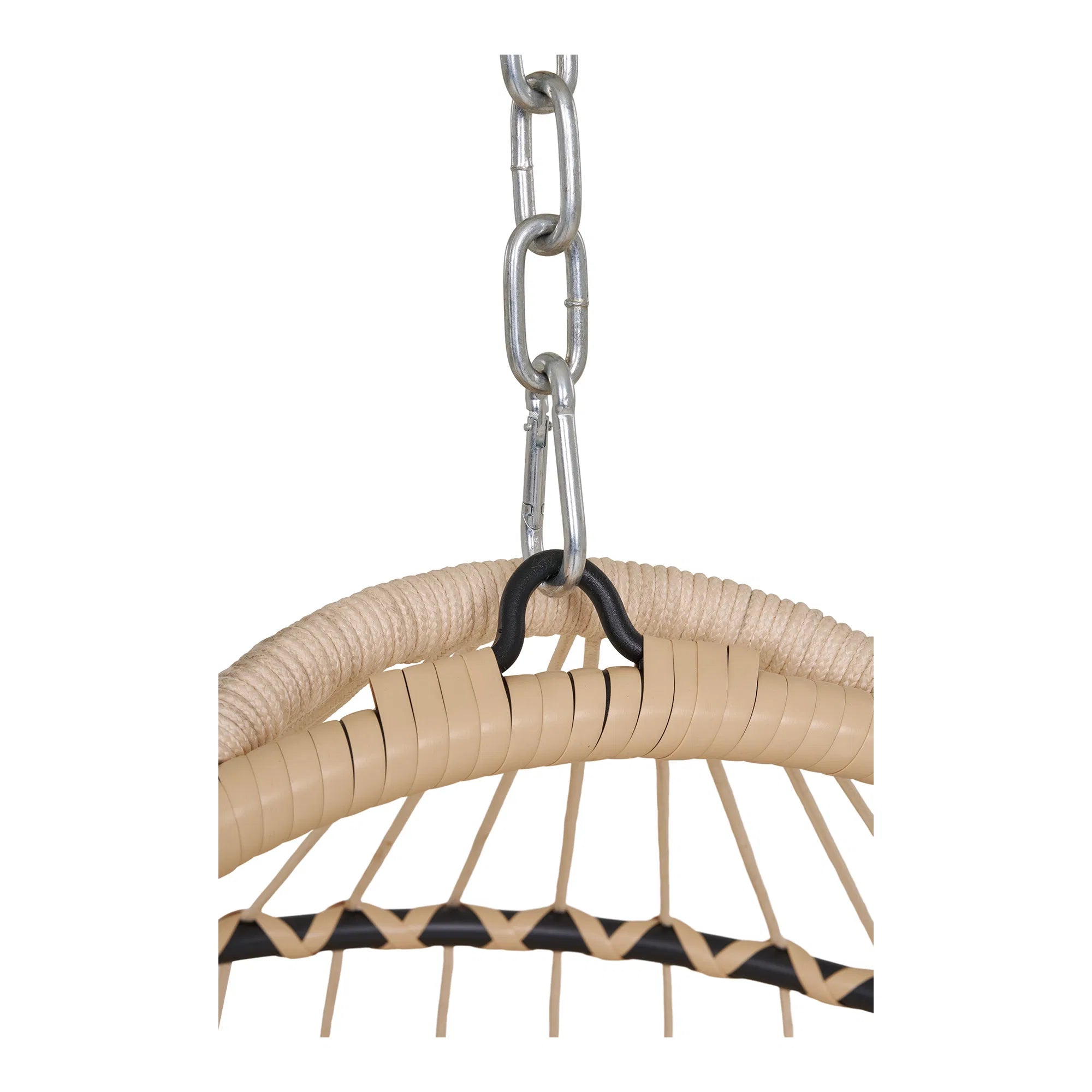 Garden Hanging Chair Valora - made of PE rattan in Beige