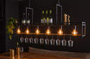 Pendant Light "Talor – 6 sockets with a sturdy metal frame in charcoal gray