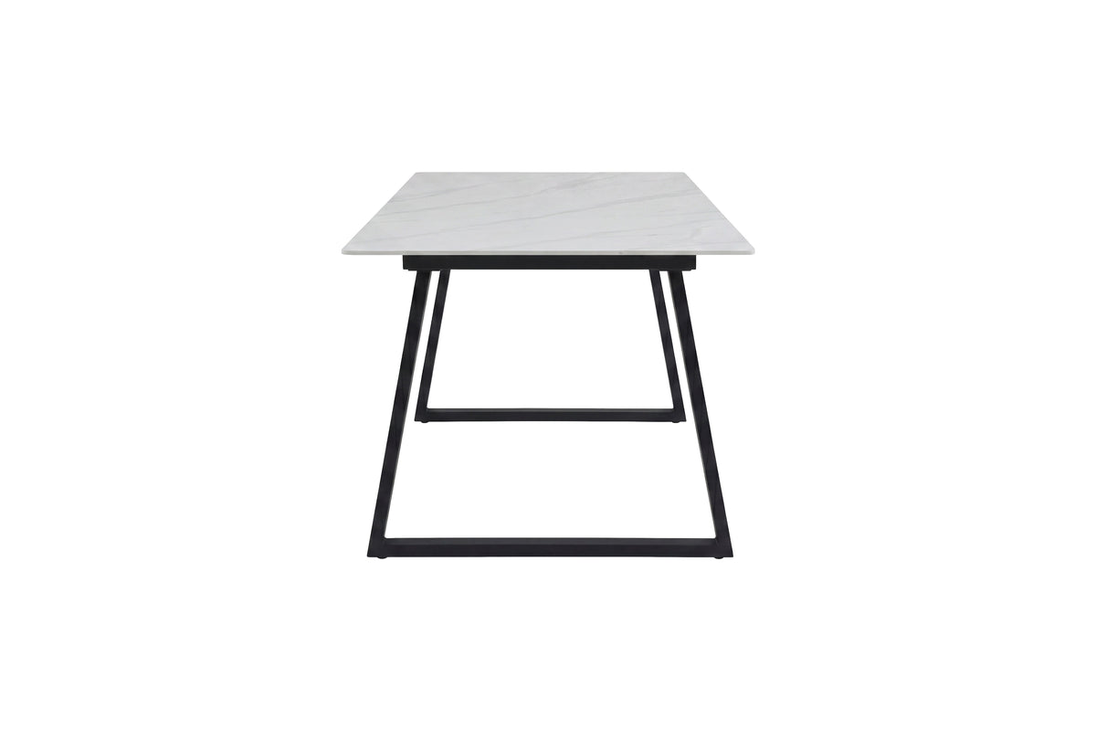 Dining table Zarela - rectangular design in marble look