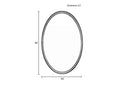 Matz round mirror – made of iron in bronze