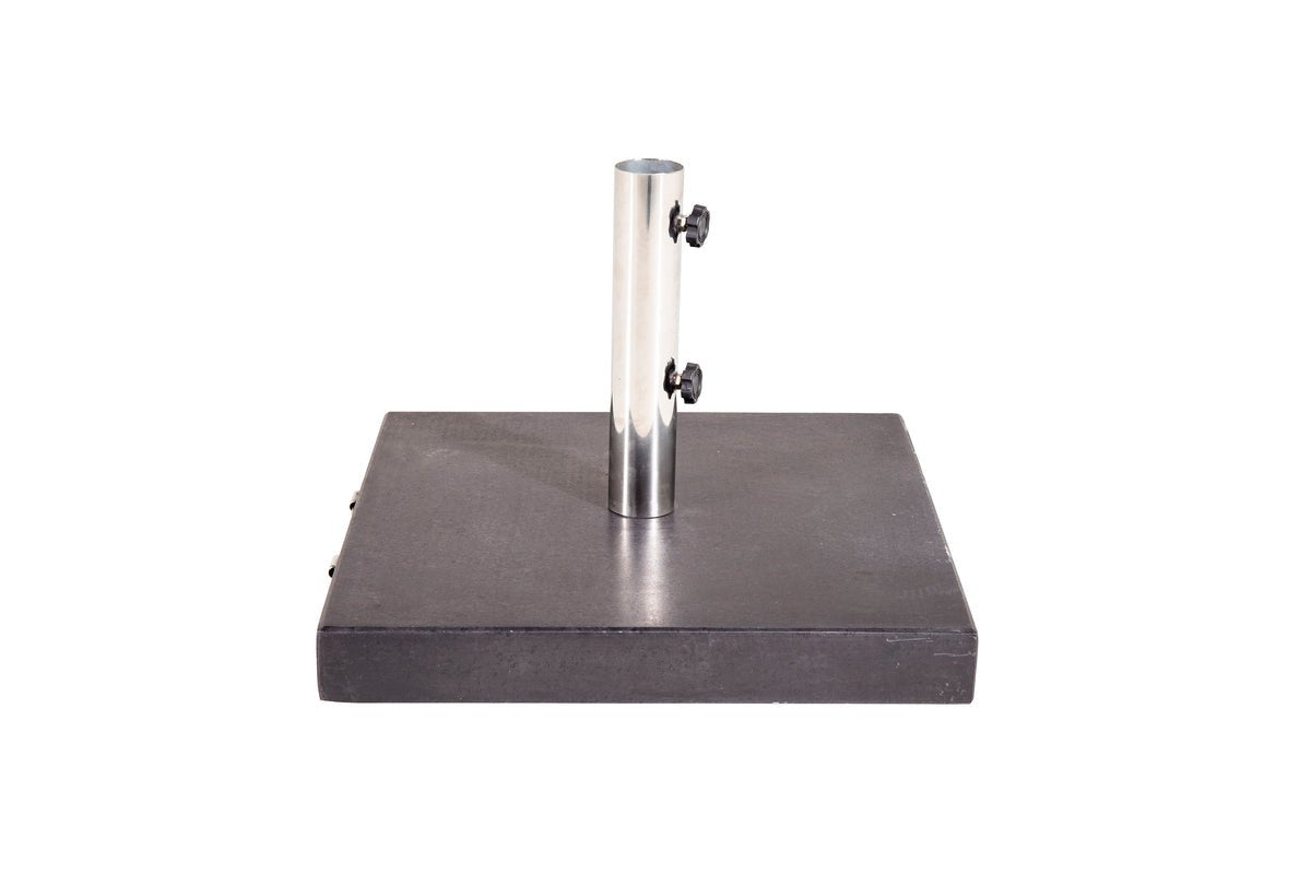 Sunshade Stand Inese - Granite Sunshade Stand with Handle & Wheels in Gray