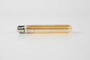 LED incandescent bulb Tavio – T32-E27 in tubular shape with amber-colored glass