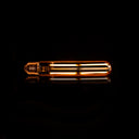 LED incandescent bulb Tavio – T32-E27 in tubular shape with amber-colored glass