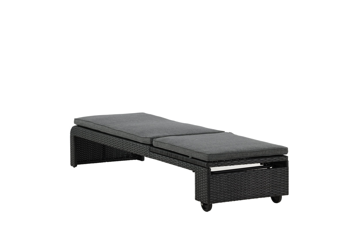 Garden Sun Lounger Irina - made of Rattan