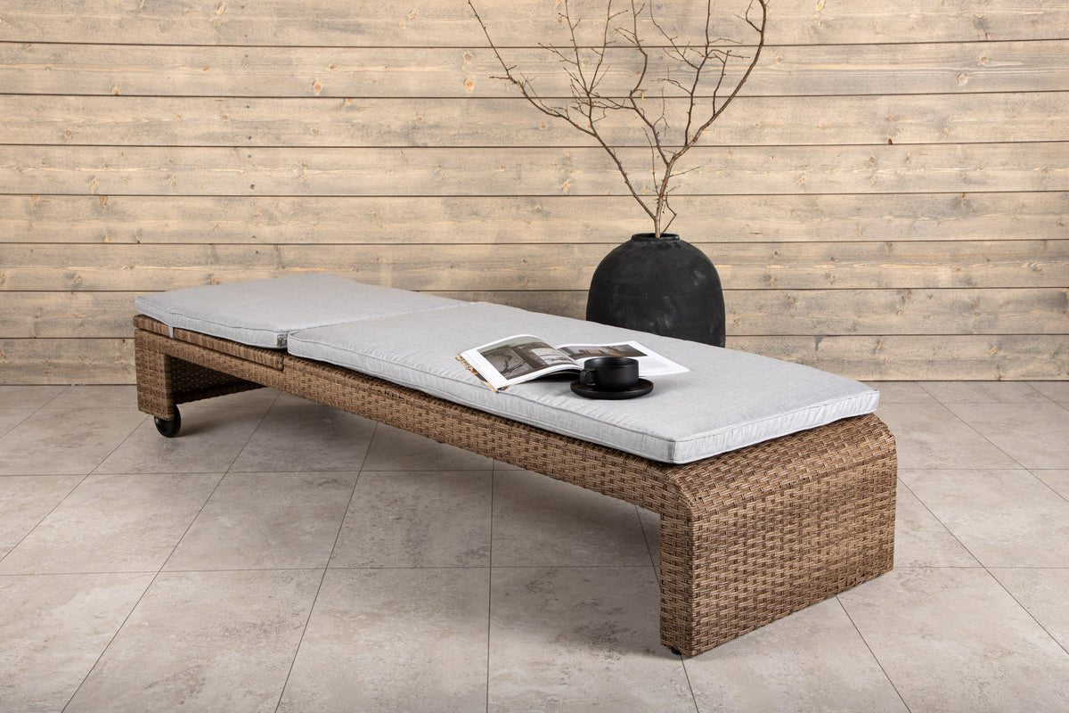 Garden Sun Lounger Irina - made of Rattan