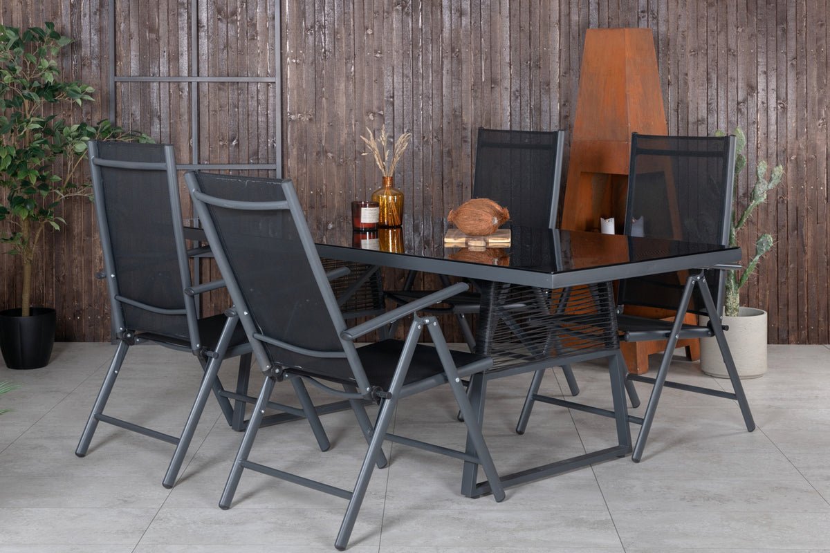 2-piece set - garden chair Bologna made of Textilene/aluminum