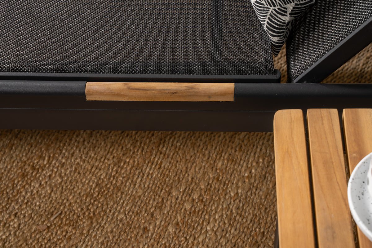 2-piece set - sun lounger Brazil made of textilene and aluminum